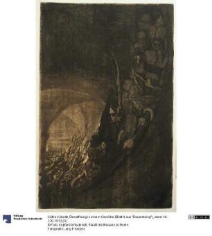 Bewaffnung in einem Gewölbe (Blatt 4 aus "Bauernkrieg")