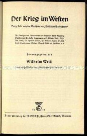 Kriegsdarstellungen mittels Beiträgen und Kommentaren
