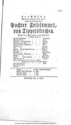 Pachter Feldkümmel, von Tippelskirchen