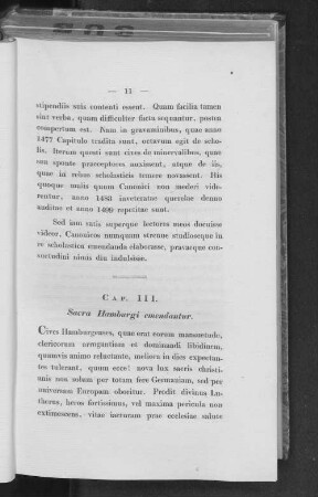 Cap. III. Sacra Hamburgi emendantur.