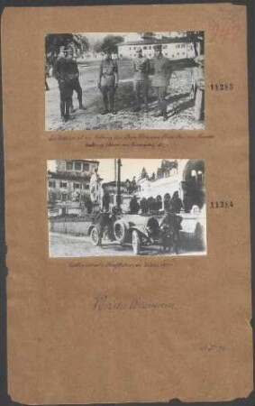Österr.Kraftfahrer in Udine 1917