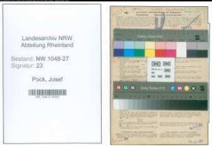 Entnazifizierung Josef Pock , geb. 18.02.1904 (Vertreter)