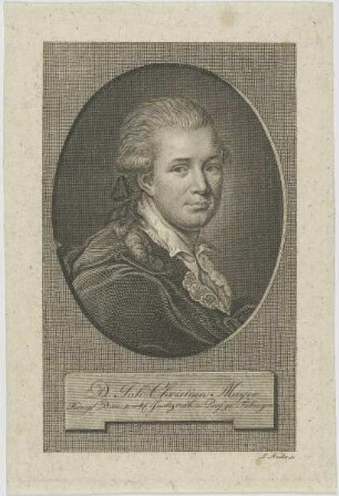 Bildnis des Joh. Christian Mayer