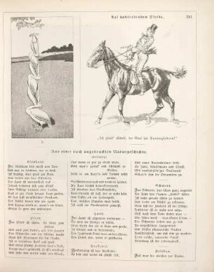 "Die klugen Pelikane" "Auf hochtrabendem Pferde"