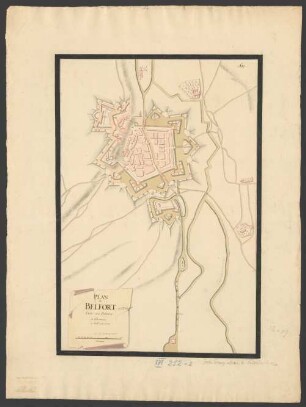 Plan de Belfort et ses environs