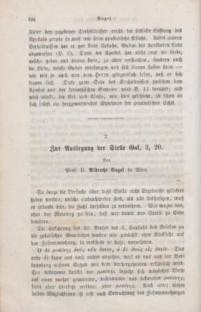 524-538 Zur Auslegung der Stelle Gal 3,20