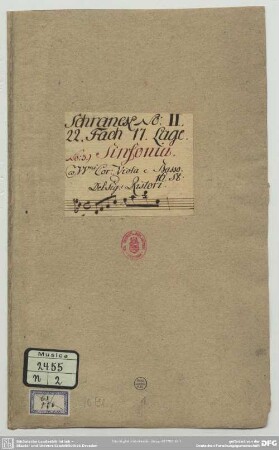 Serenatas. Excerpts - Mus.2455-N-2 : orch - D