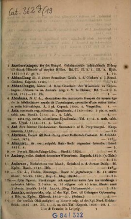 Lager-Verzeichnis. 19. 1864