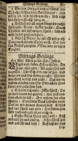 Mittags-Gesänge.