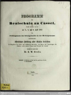 Beiträge zur Lehre von dem geradlinigen Dreieck