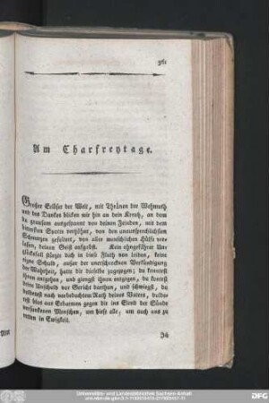 Am Charfreytage.