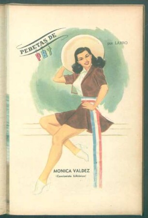 Monica Valdez (cancionista folklórica) - [Caricatura] : Pebetas de PBT