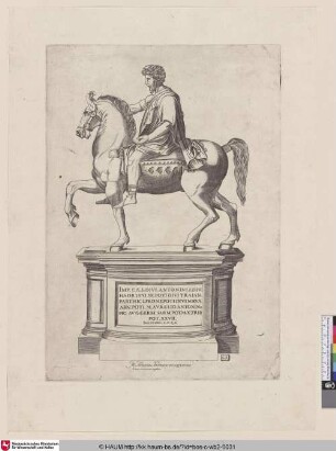 [Reiterstandbils des Kaisers Marc Aurel in Rom; Equestrian statue of the emperor Marcus Aurelius]