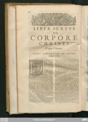 Caput Primum. Status Controversiae De Dotibus Corporis Christi.