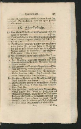 IX. Churfürstliche