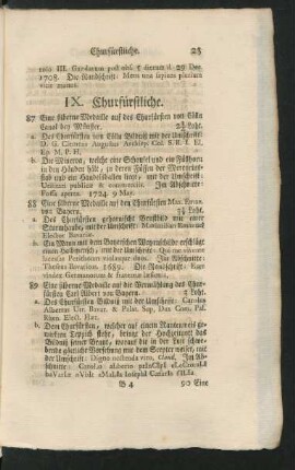 IX. Churfürstliche