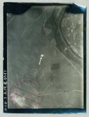 Foto des Geländes südlich der Sormont Ferme nordwestlich von Biaches (Luftbild)
