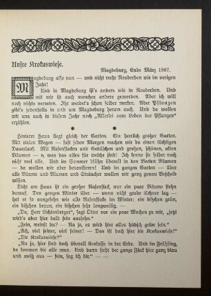 Unsre Krokuswiese.