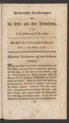 Sechs und vierzigstes Stück