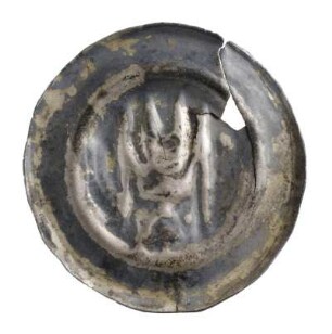 Münze, Brakteat, 2. Hälfte 13. Jh.