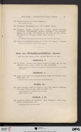 Schabkunstblätter (Nr. 323-409)