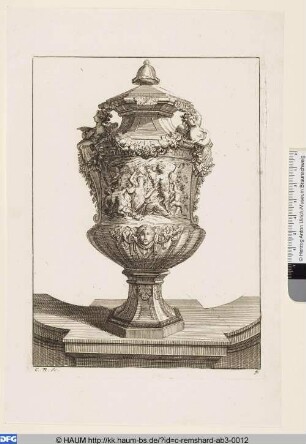 Vase mit Bacchanal