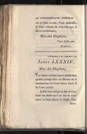 Lettre LXXXIV.