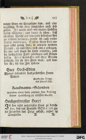 Kaufmanns = Schreiben