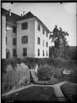 Adelsheim Unteres Schloss (Wasserburg - barockes Landschloss) Außenansicht von der Nordwestseite - Ausschnitt von Norden