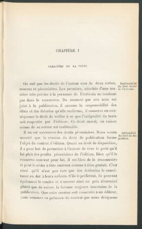 Chapitre I. Caractère de la vente