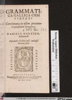 Grammatica Gallica Cum Syntaxi