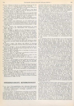 523-526 [Rezension] Vierhundertfünfzig Jahre lutherische Reformation