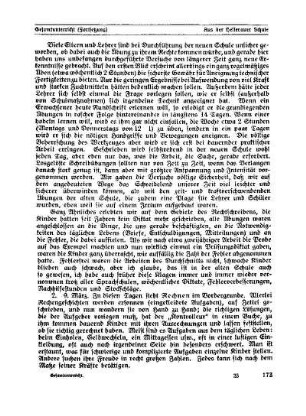 Aus der Hellerauer Schule : (Fortsetzung) ; [Schluß] ; [Beilage Gesamtunterricht]