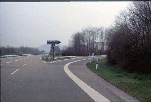 Einfahrt in Kreisel (Heilbronn Richtung Mannheim)