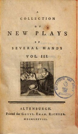 A collection of new plays by several hands, 3. (1778). - 404 S.