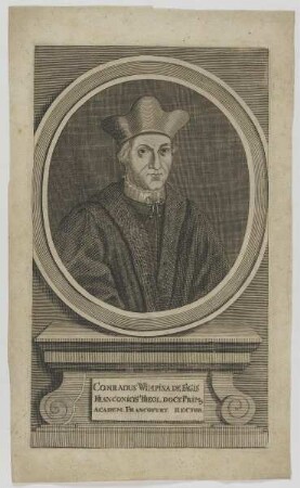 Bildnis des Conradus Wimpina de Fagis