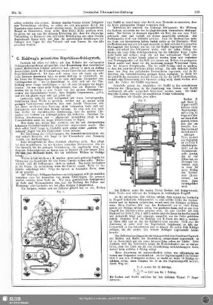 C. Hahlweg´s patentirtes Repetitions-Schlagwerk