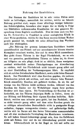 Nahrung der Raubthiere.