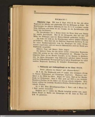 1. Rückmarsch und Stellungskämpfe an der Aisne 1914/15