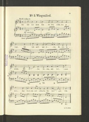 No. 3. Wiegenlied. [Piano.]