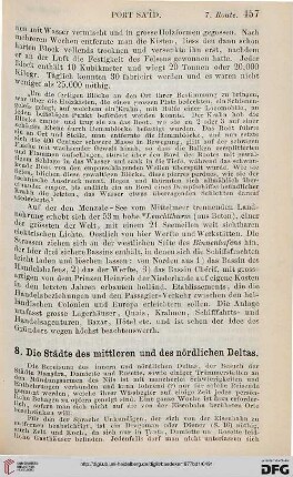 8: Die Staedte des mittleren und des noerdlichen Deltas