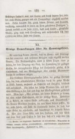 135-141 Einige Bemerkungen über die Sonntagsfeier