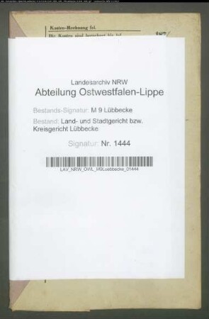 Erblasser: Timmering, Johann Franz; Erblasser: Kraemer, Clare Louise Ilsabein: Abschluss eines Erbvertrags