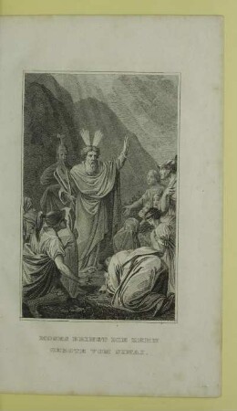 Moses bringt die Zehn Gebote vom Sinai