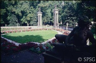 Potsdam, Park Sanssouci, Östlicher Lustgarten, Parterre am Obeliskportal.