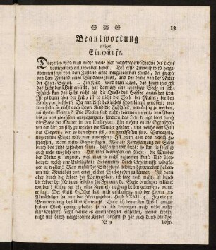 13-16, Beantwortung einiger Einwuerfe