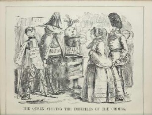 The Queen visiting the imbeciles of Crimea