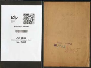 Französische Kontributionen der Maas- Sambre-Armee aufdem rechten Rheinufer; Protest der bergischen Regierung zu Düsseldorfund Eingreifen des Generals Hoche