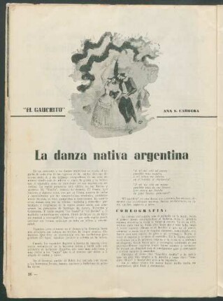 La danza nativa argentina : "El gauchito"