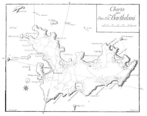 Charta öfwer Öen St. Barthelemi